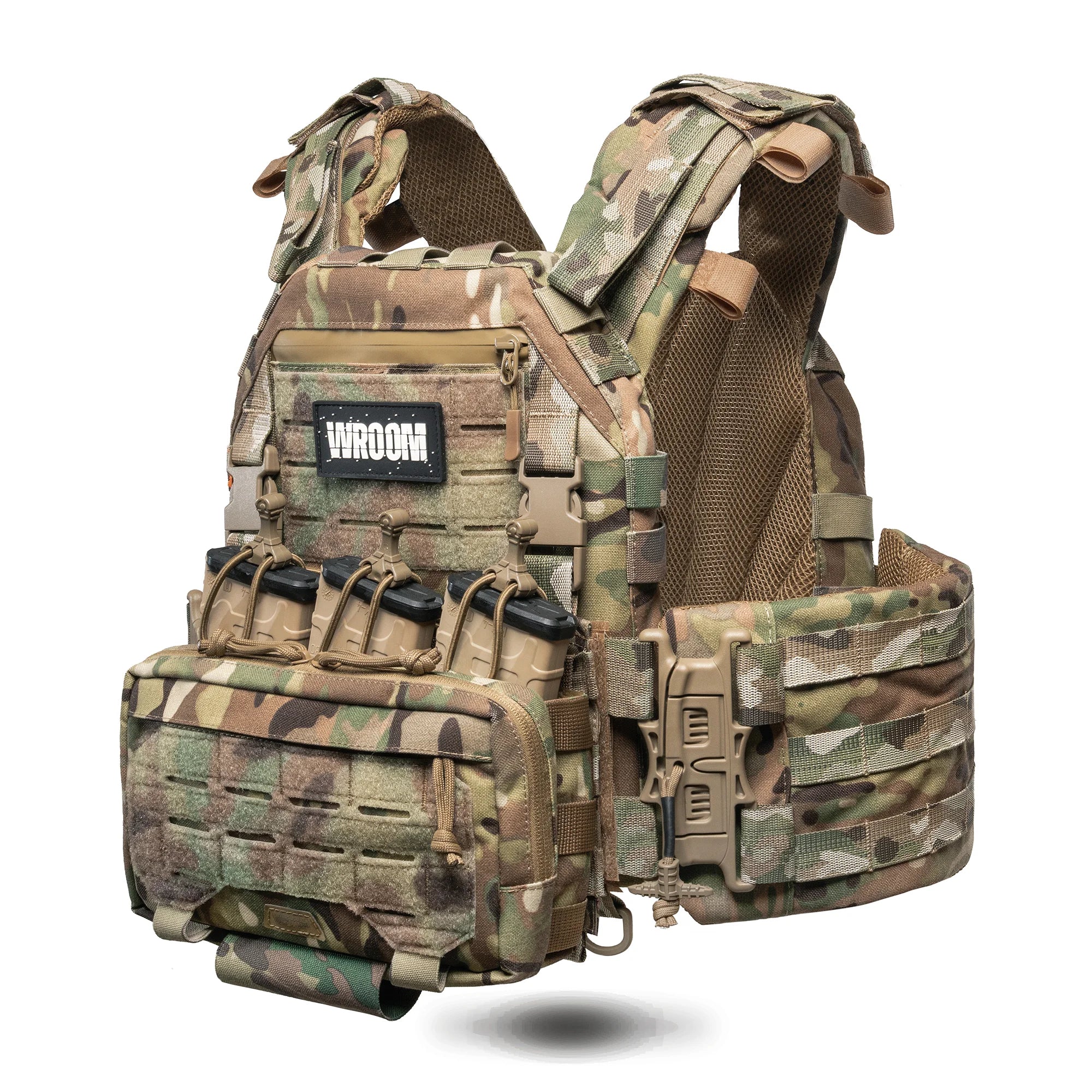 Ghost Performance V1 Plate Carrier with Quick Release System, MOLLE System & Placard, Color Multicam