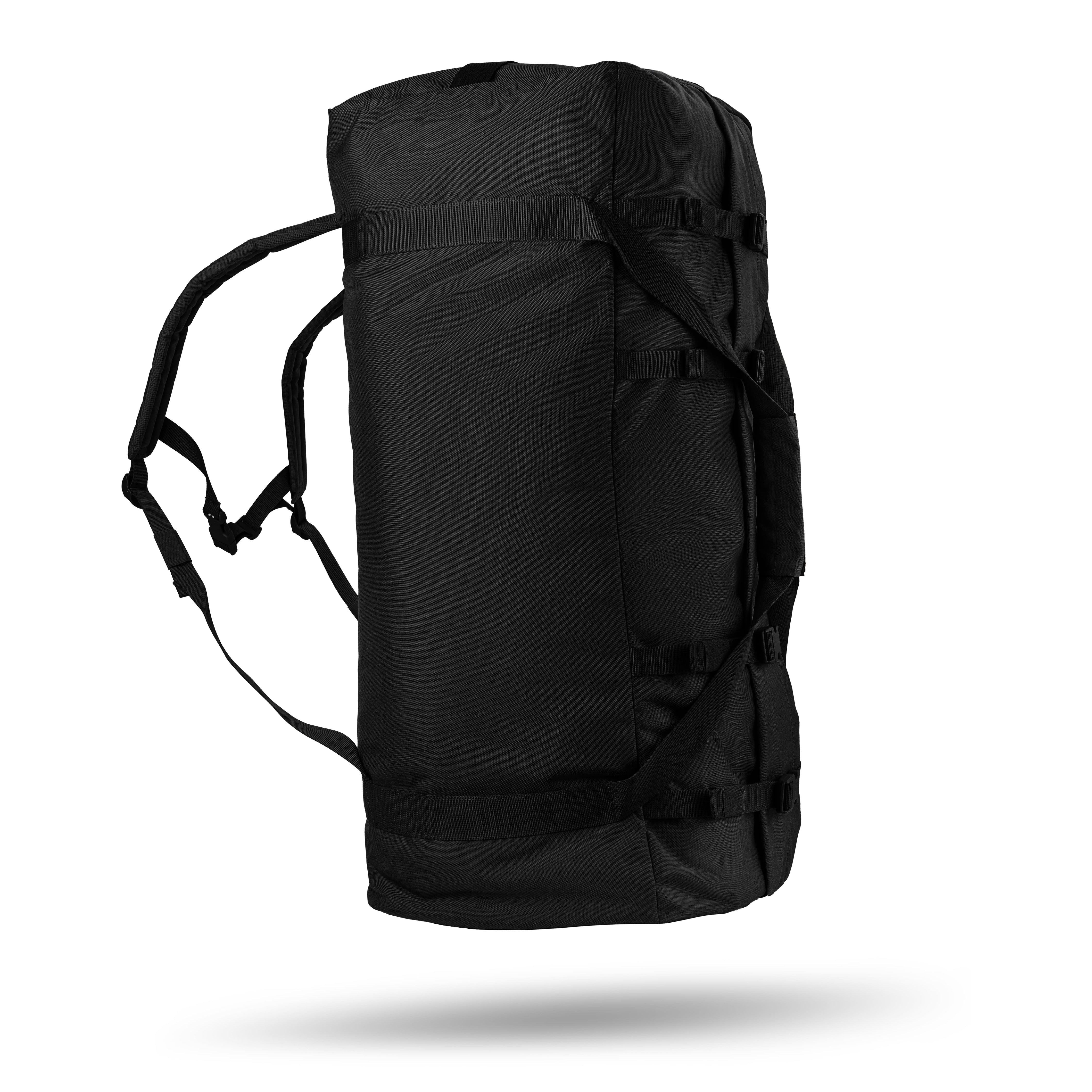 WROOM 100L Tactical Duffle Bag. Cordura 500D. Waterproof. Color Black