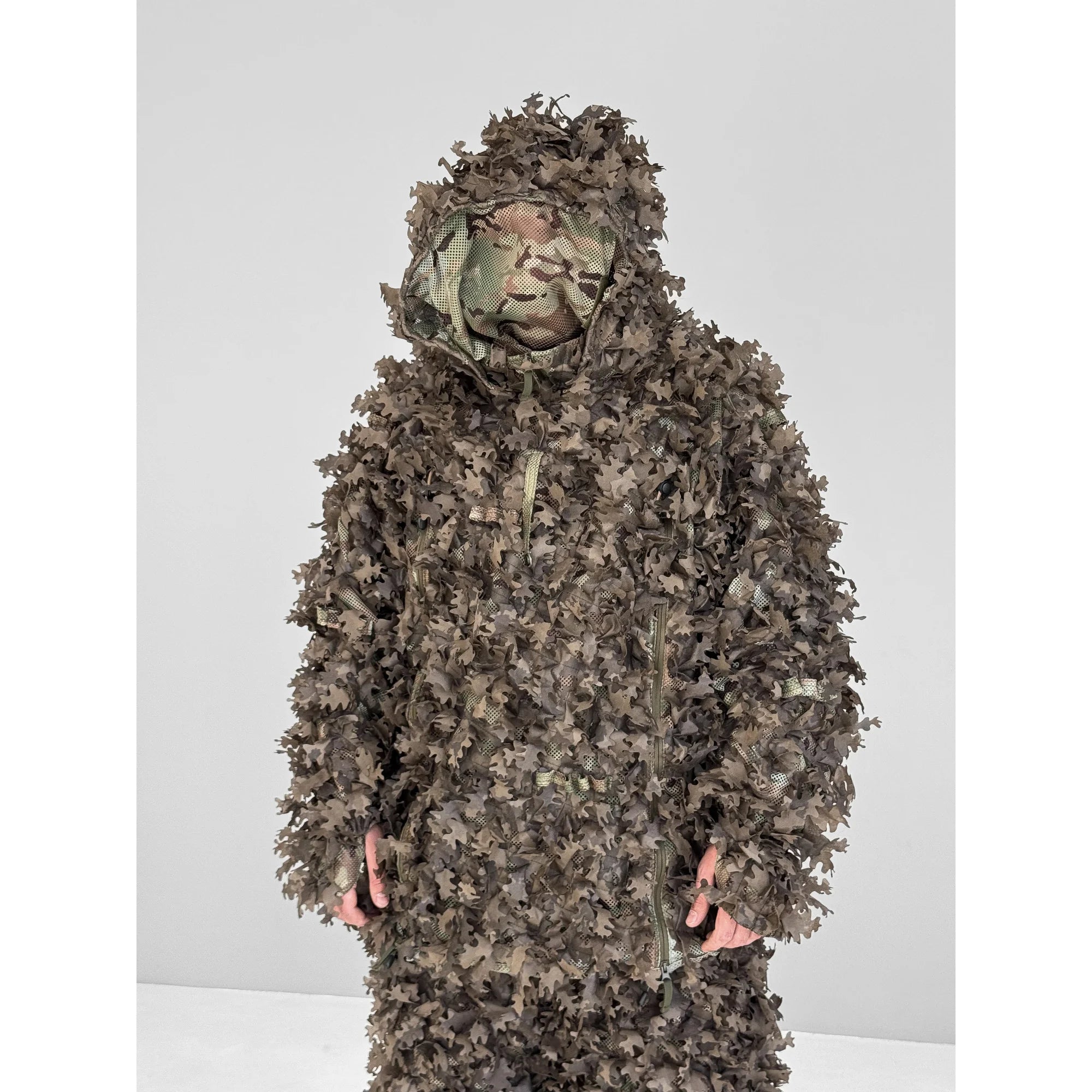 Ghillie V8 PRO — Combinaison de camouflage marron (« feuilles mortes »)