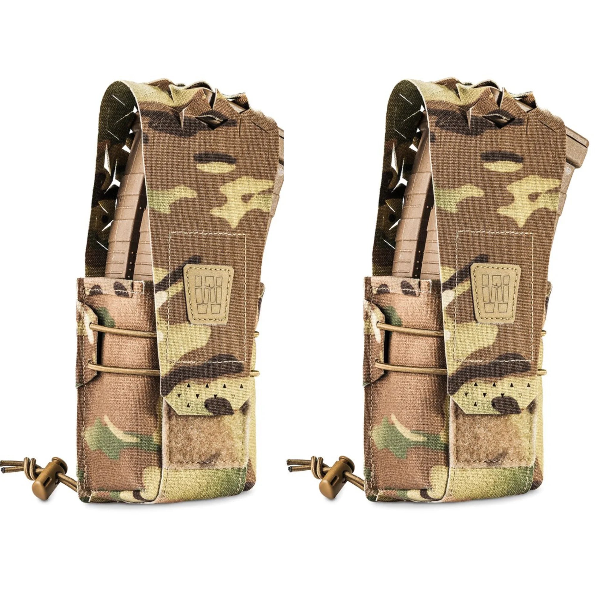 Ensemble : Performance Double Magazine Pouch (type fermé) AK/AR, Couleur Multicam