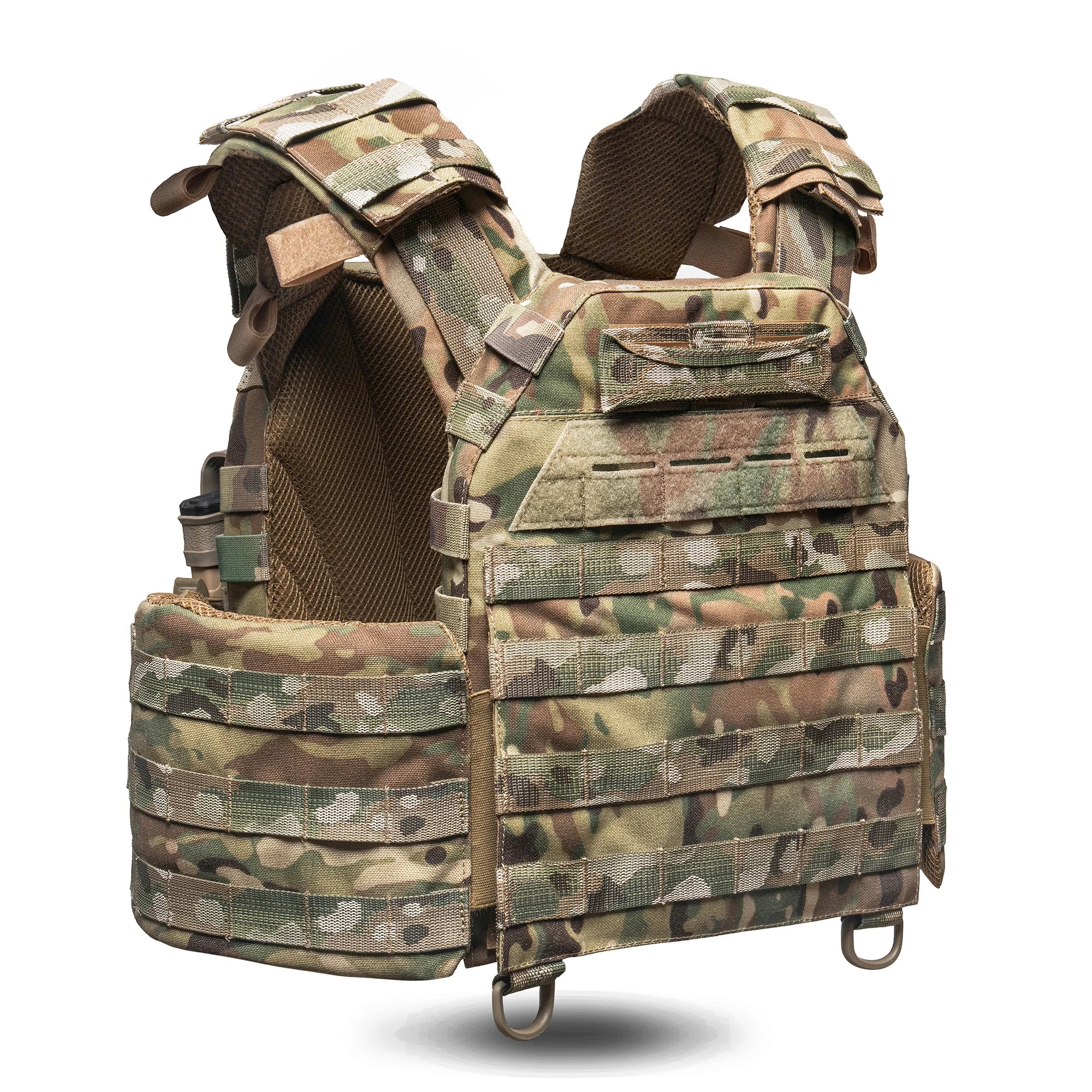 Ghost Gen4 V1 Plate Carrier with Quick Release System, MOLLE System & 3 Pouches, Color Multicam