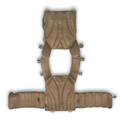 Porte-plaques Ghost Gen4 V2 avec système de largage rapide + 9 poches, couleur Multicam