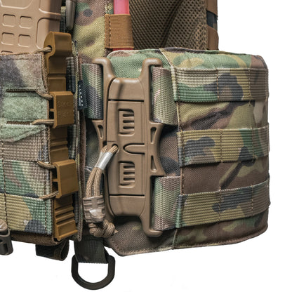 Porte-plaques Ghost Gen4 V2 avec système de largage rapide + 9 poches, couleur Multicam
