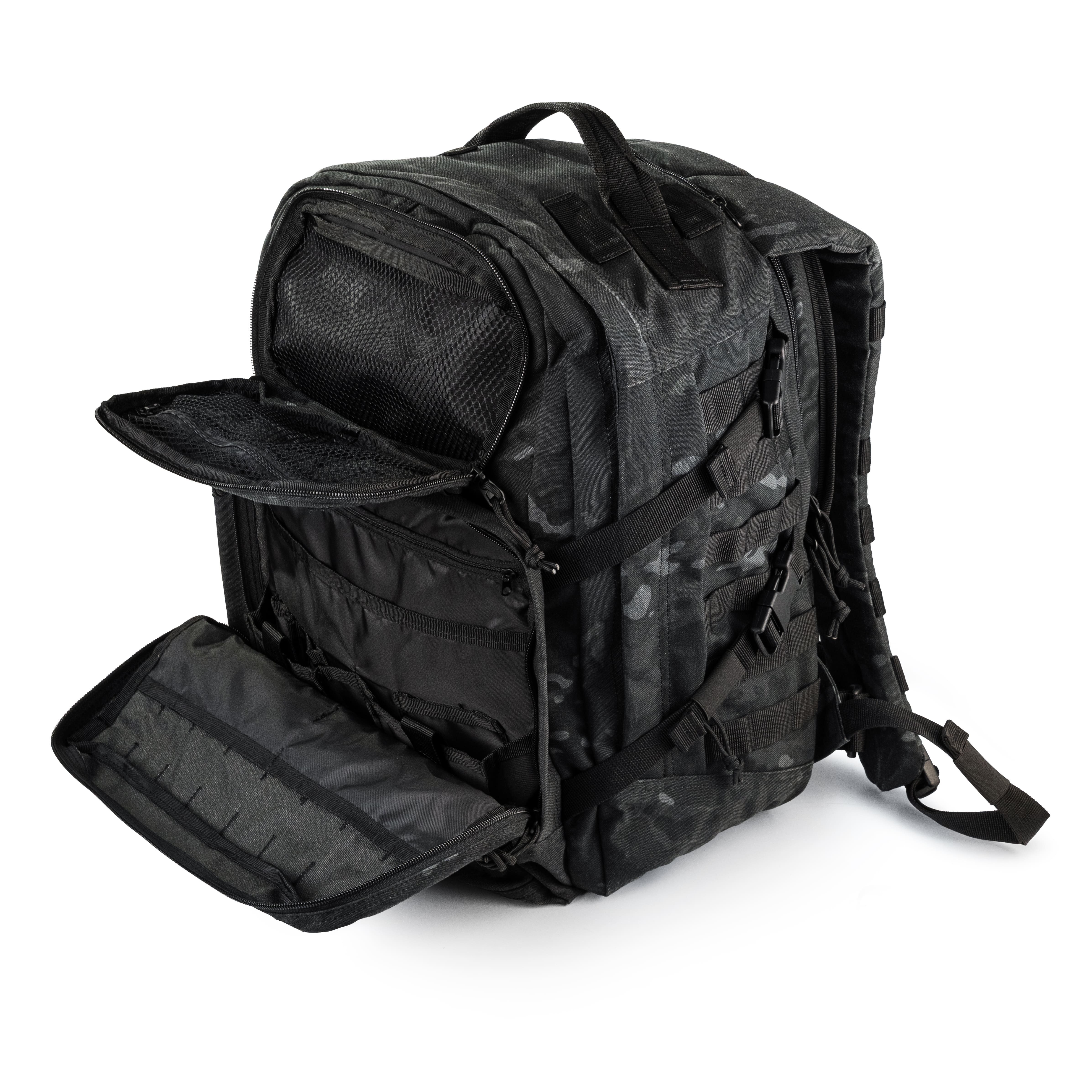 Plecak taktyczny NOVA 40L. Cordura 1000D. Kolor Czarny Multicam