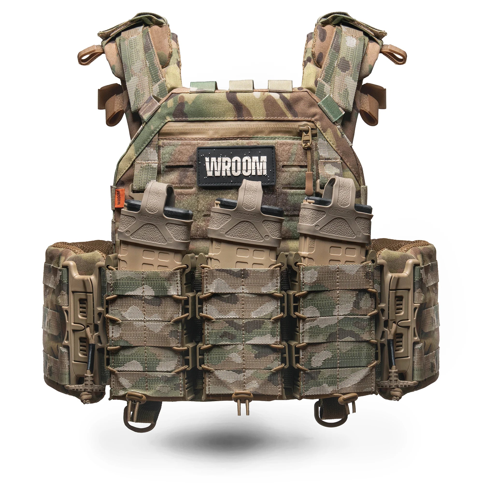 Ghost Gen4 V1 Plate Carrier with Quick Release System, MOLLE System & 3 Pouches, Color Multicam