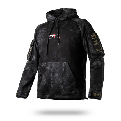 Wroom “Your Story” Tactical Hoodie, Color Black camouflage