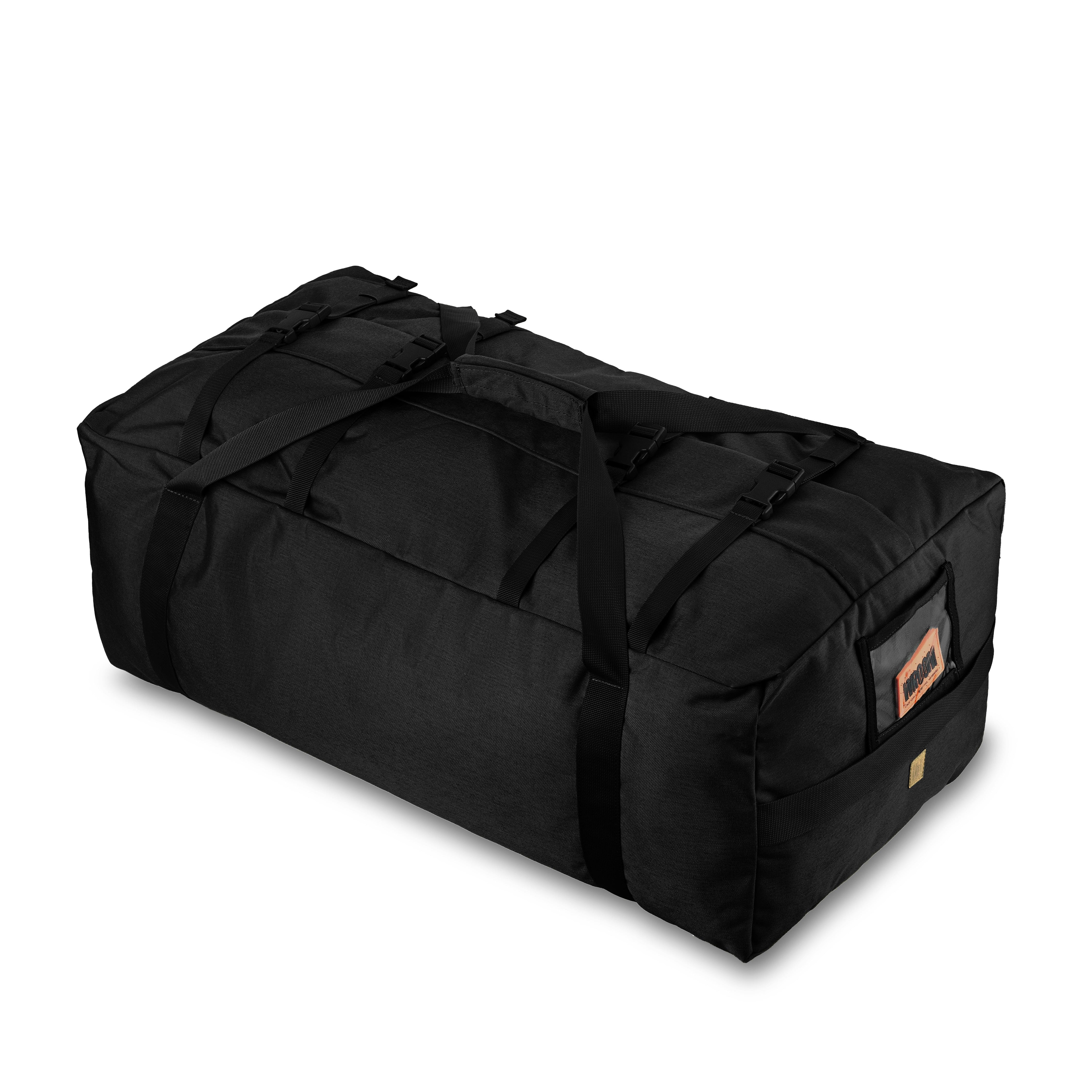 Torba taktyczna WROOM 100L. Cordura 500D, wodoodporna. Kolor Czarny