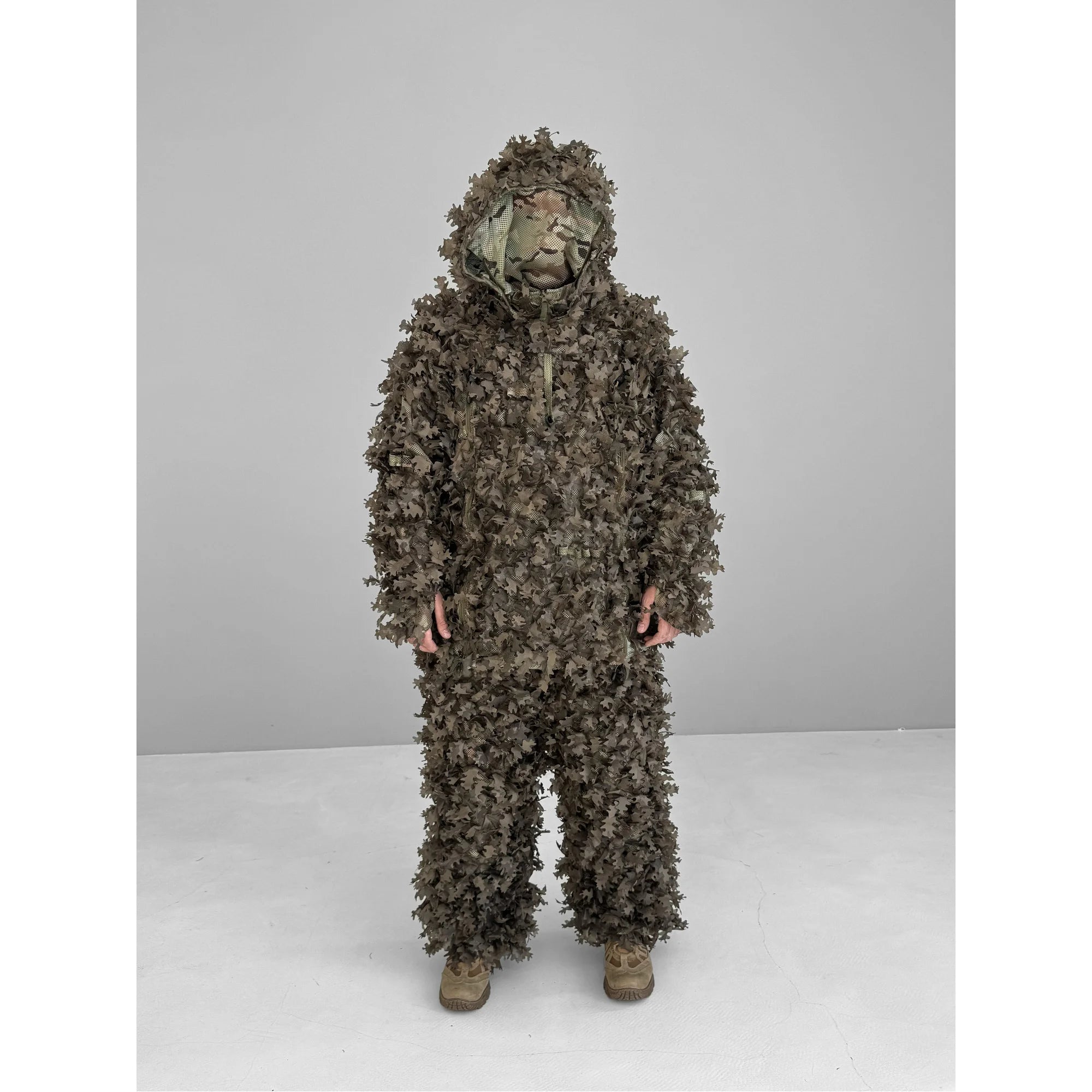 Ghillie V8 PRO — brązowy kombinezon kamuflażowy („Rotten Leaves”)
