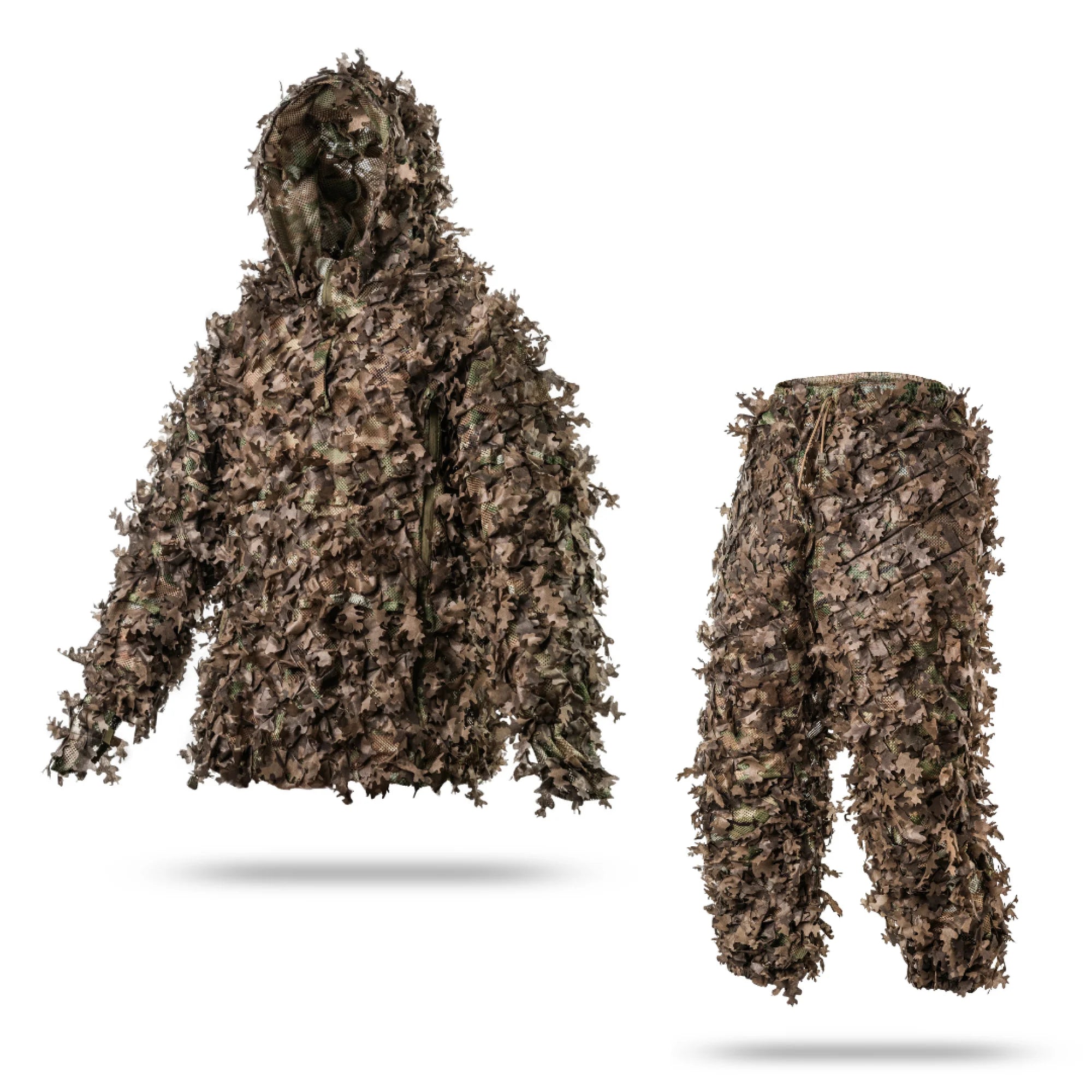 Ghillie V8 PRO — brązowy kombinezon kamuflażowy („Rotten Leaves”)