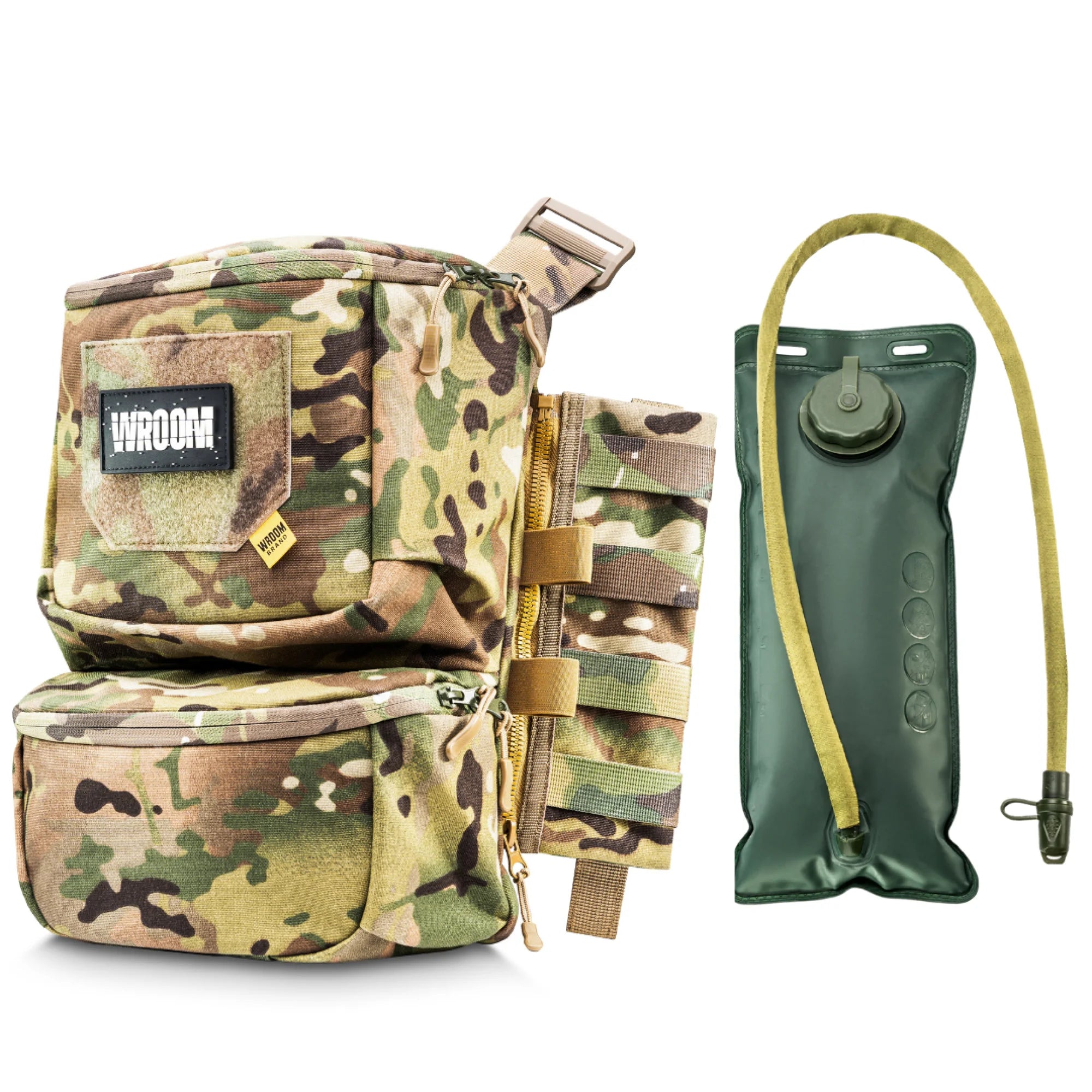 Set: Panneau d’assaut GHOST GEN4 pour plate carrier, Couleur Multicam + Hydration Pack