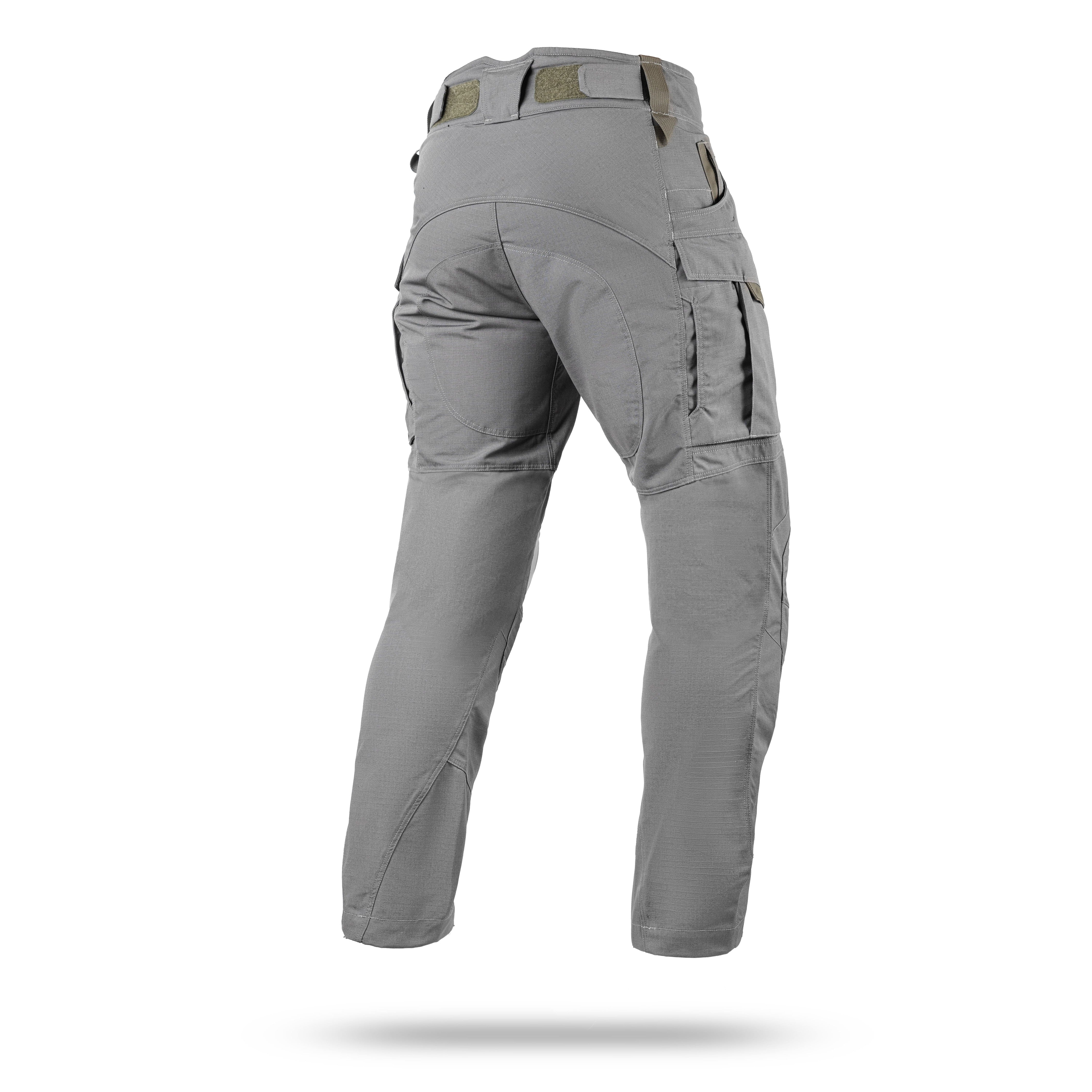 Spodnie taktyczne WROOM COMBATOR, NyCo Ripstop, z systemem ukrytych ochraniaczy kolan, Kolor Urban Grey