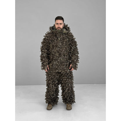 Ghillie V8 PRO — Brown ("Rotten Leaves") Camouflage Suit