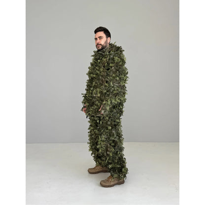 Ghillie V8 PRO — zielony kombinezon kamuflażowy („Letni las”)