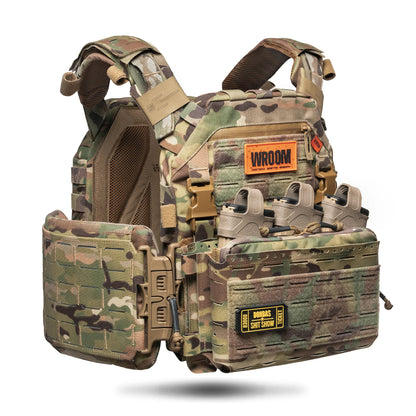 Plate carrier GHOST GEN5 avec placard AK/AR, couleur Multicam