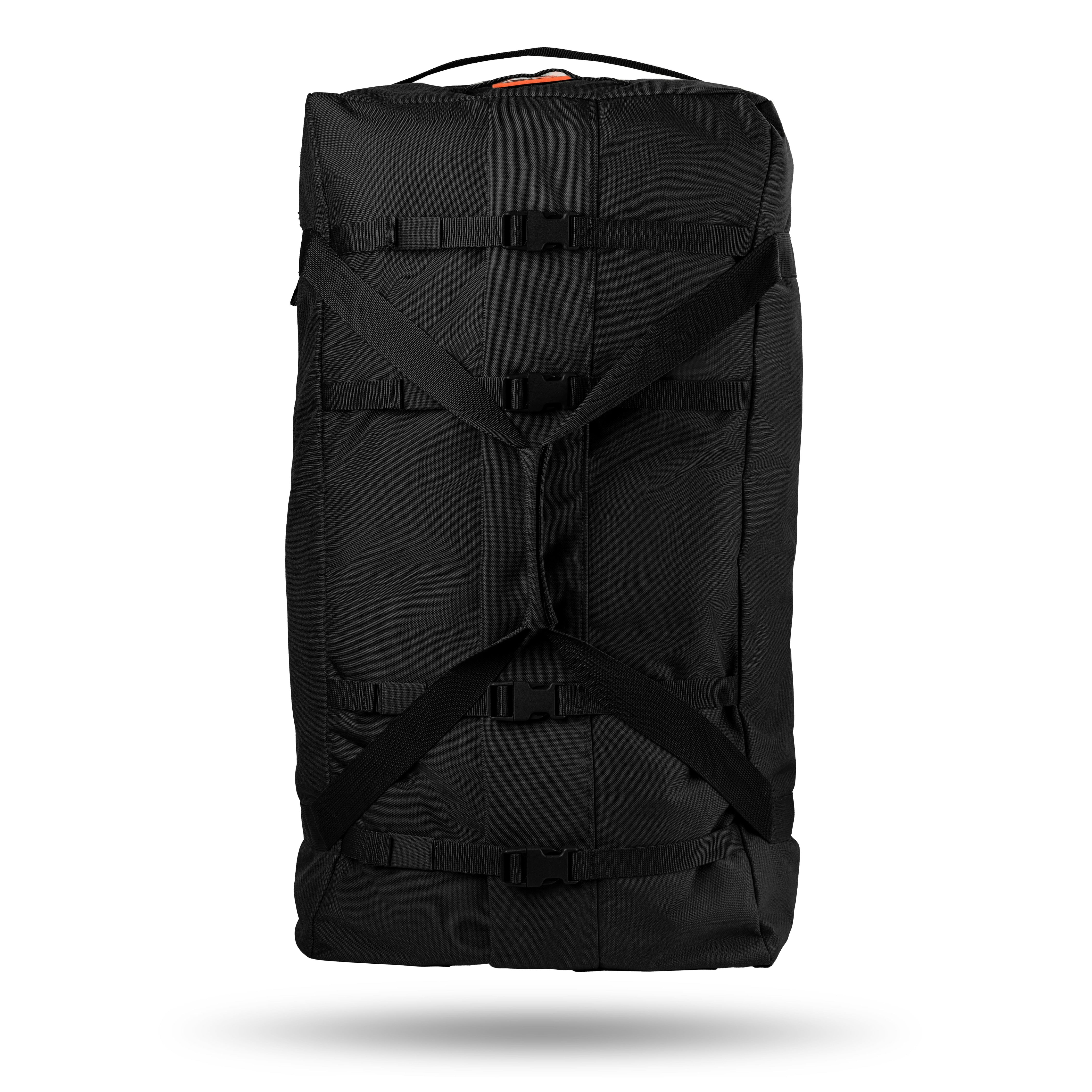 Torba taktyczna WROOM 100L. Cordura 500D, wodoodporna. Kolor Czarny