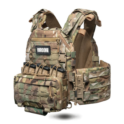 Ghost Performance V1 Plate Carrier with Quick Release System, MOLLE System & Placard, Color Multicam