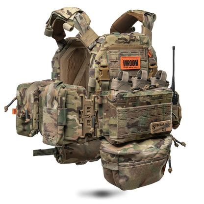 Plate Carrier GHOST GEN5 V2 z placardem AK/AR, Kolor Multicam