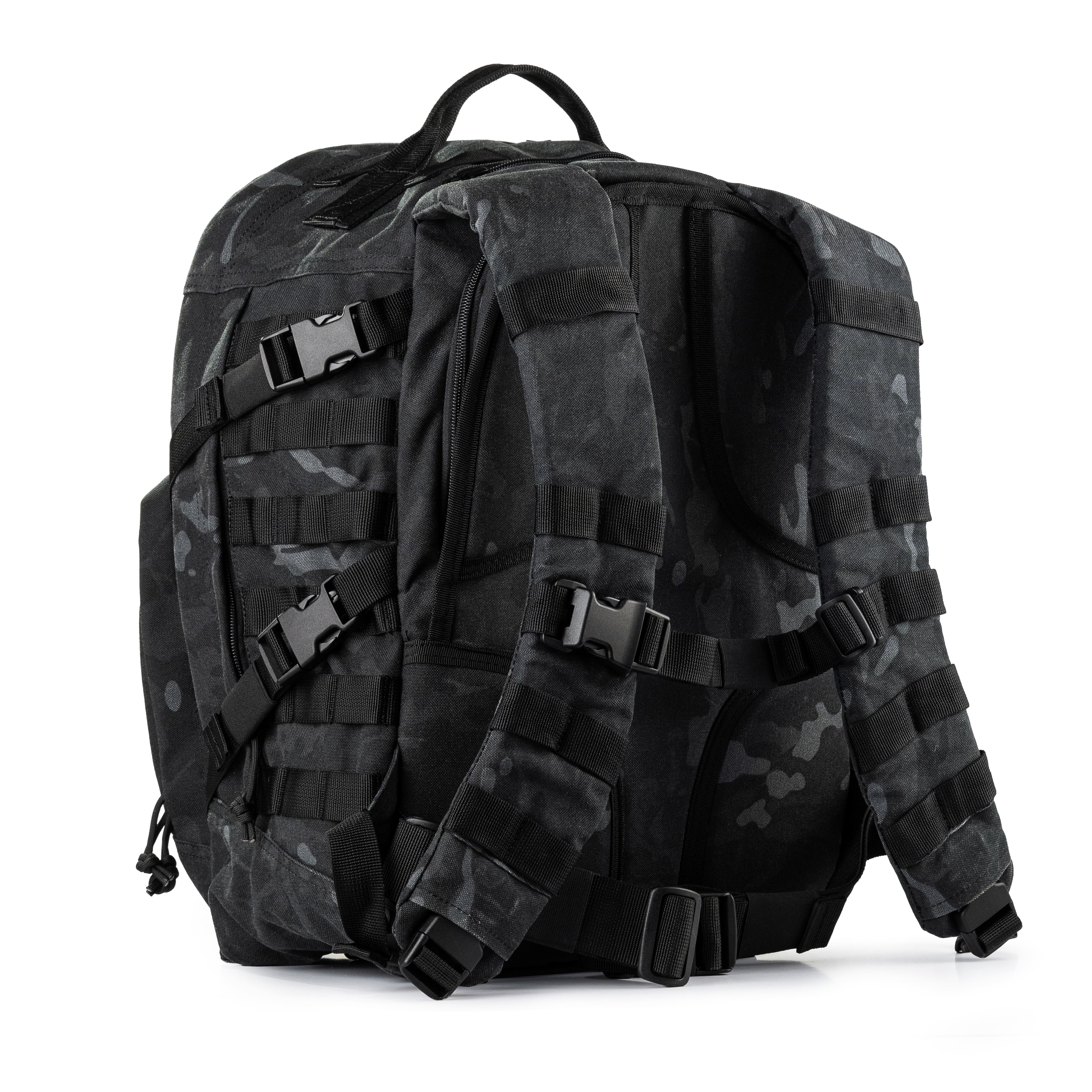 Plecak taktyczny NOVA 40L. Cordura 1000D. Kolor Czarny Multicam