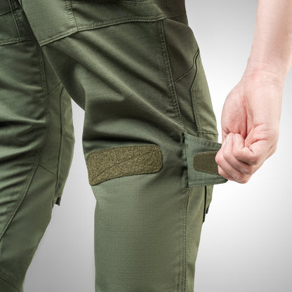 WROOM Combator GEN II Tactical Pants. Hidden Knee Pad Compatible. Color Olive Drab