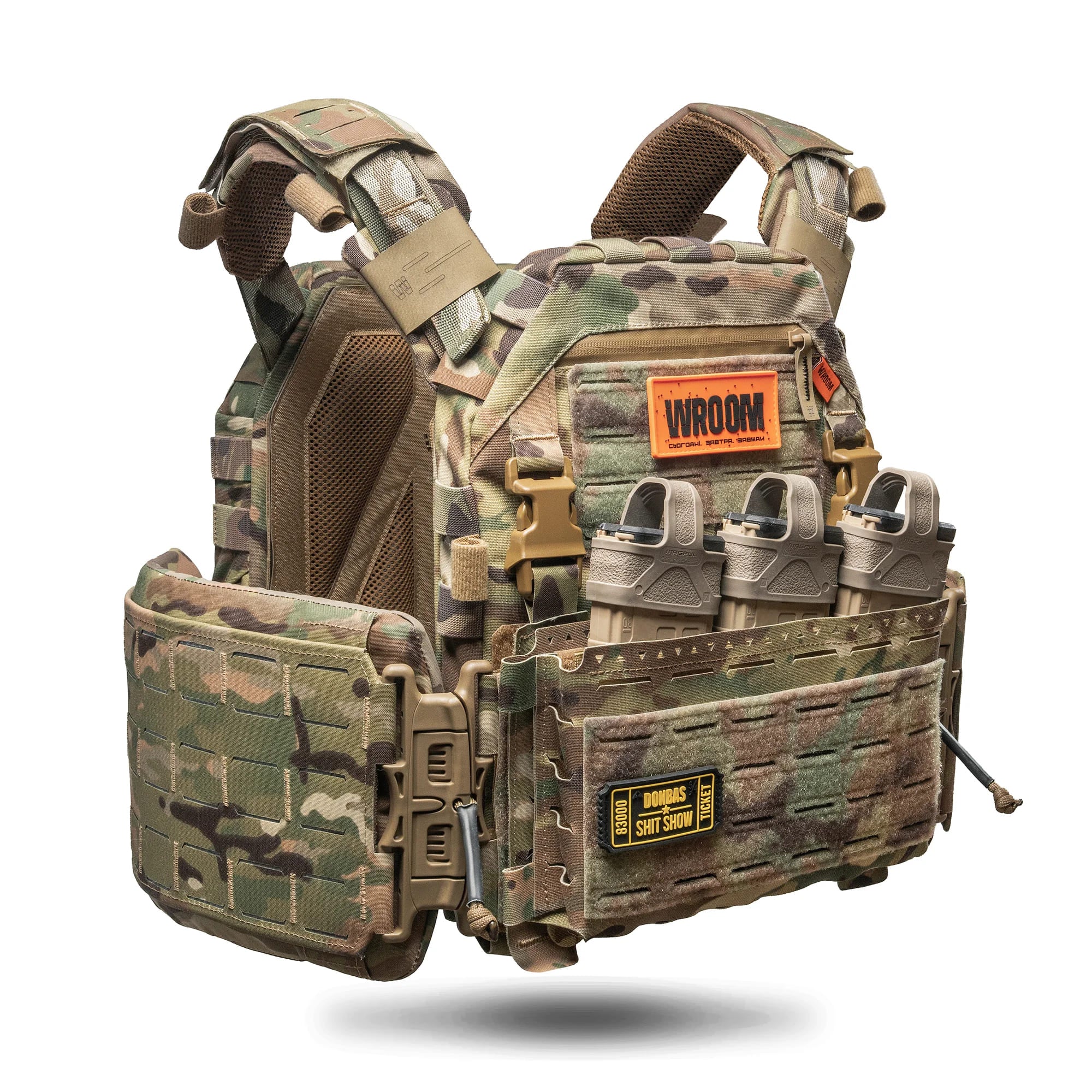 Plate carrier GHOST GEN5 avec plateforme AK/AR, couleur Multicam