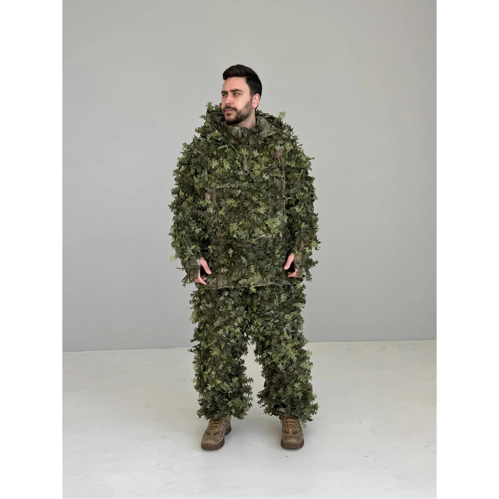 Ghillie V8 PRO — zielony kombinezon kamuflażowy („Letni las”)