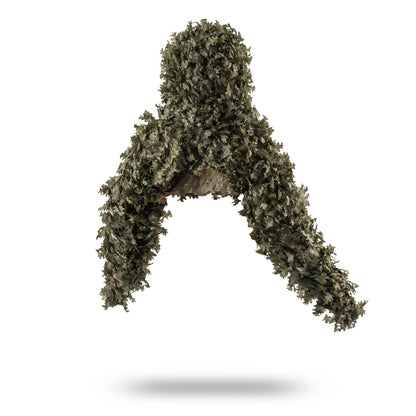 Ghillie V8 PRO Camouflage Poncho — Green ("Green Forest")