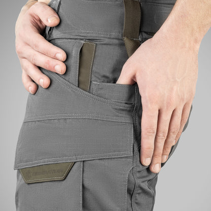 Tactical Pants WROOM COMBATOR, NyCo Ripstop, with Hidden Knee Pad System, Color Urban Grey