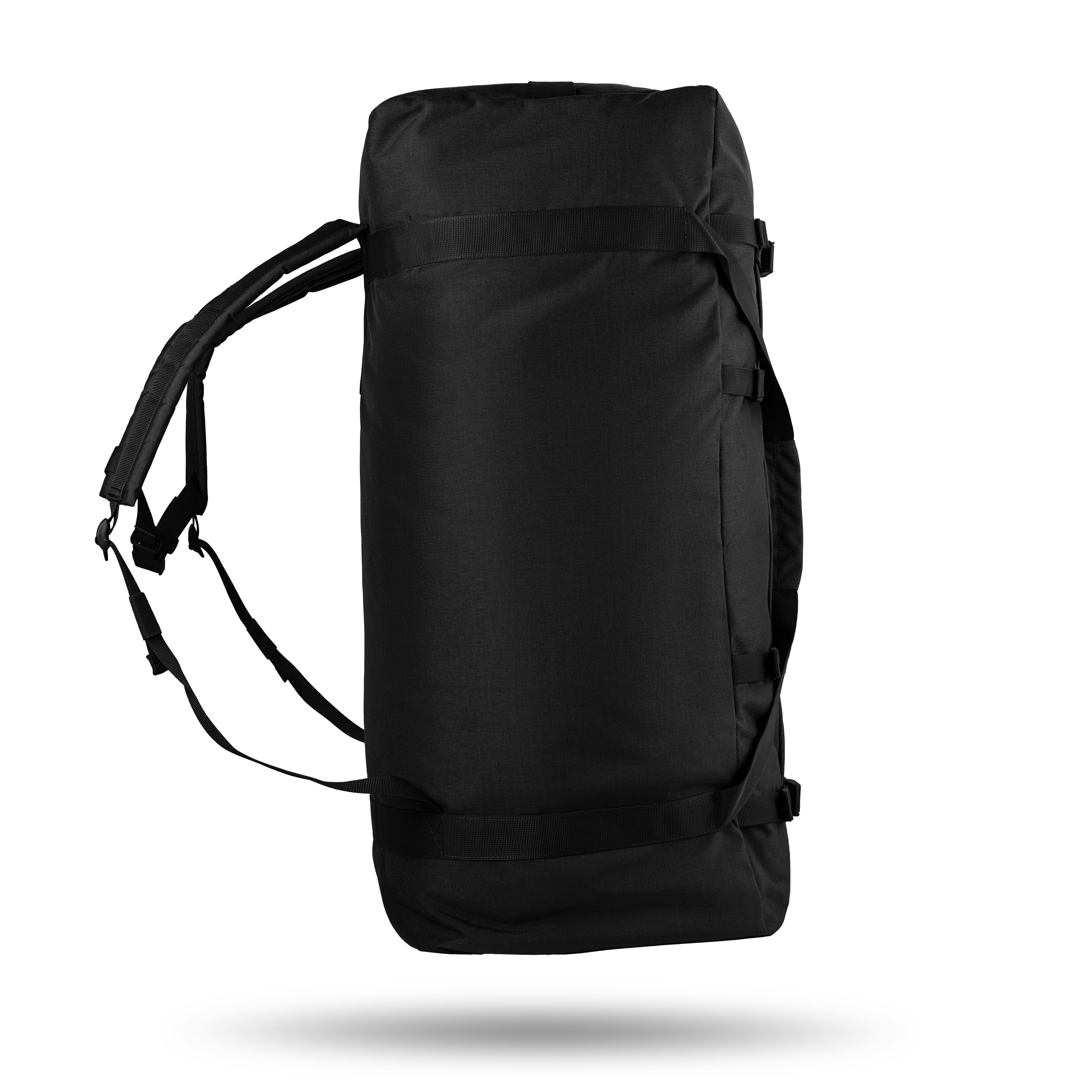 WROOM 100L Tactical Duffle Bag. Cordura 500D. Waterproof. Color Black