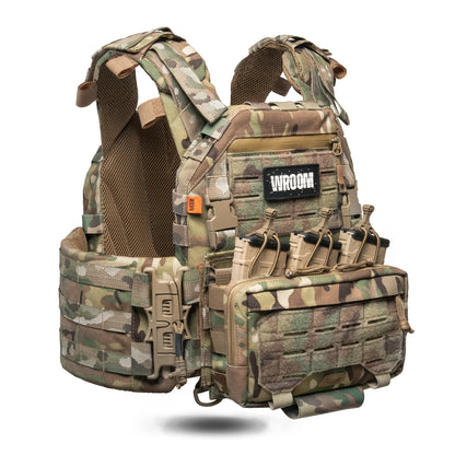 Ghost Performance V1 Plate Carrier with Quick Release System, MOLLE System & Placard, Color Multicam