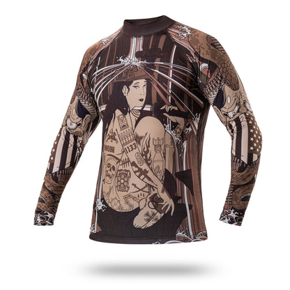 Rashguard tactical Katana Wroomx1133. Color Brown
