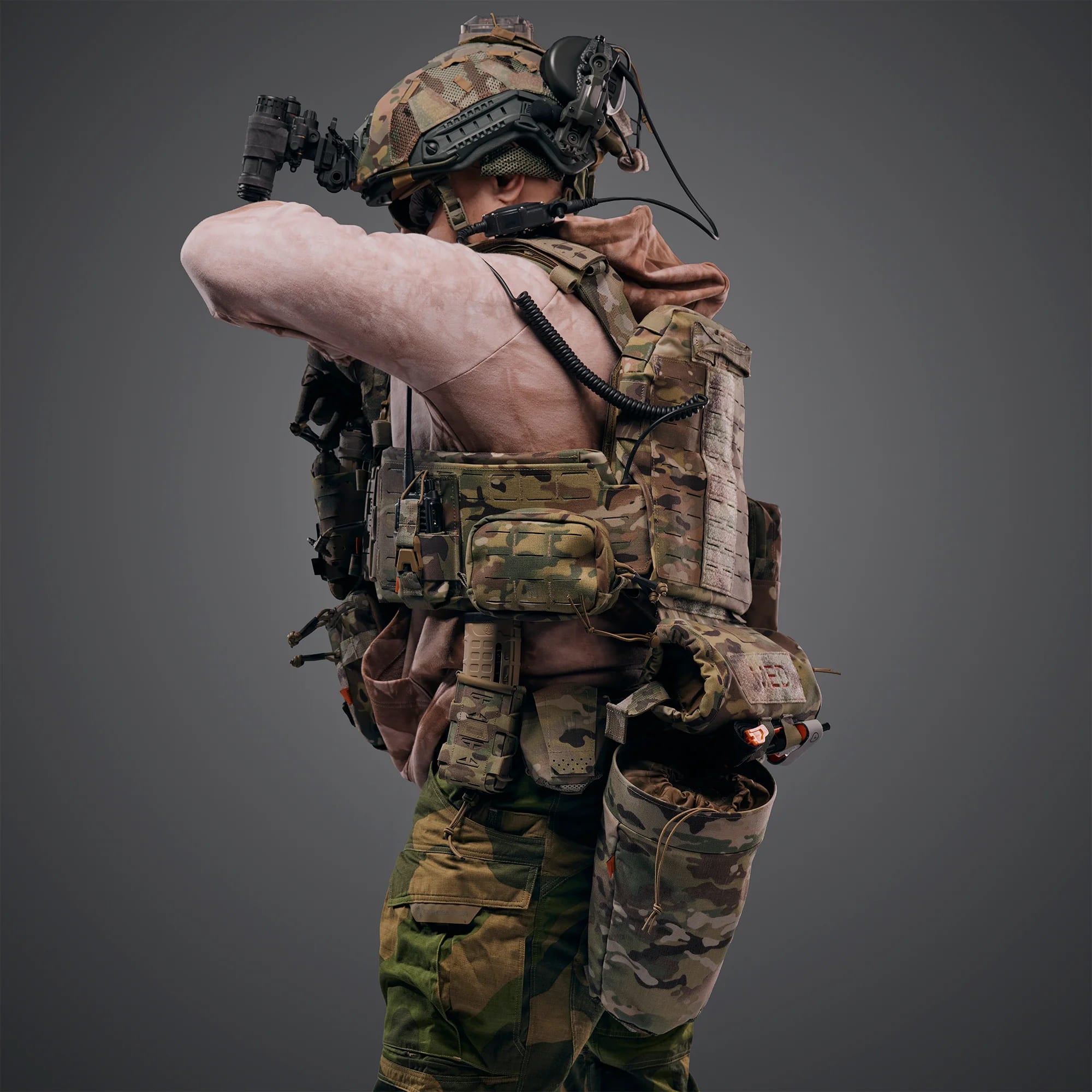Plate Carrier GHOST GEN5 V2 z placardem AK/AR, Kolor Multicam