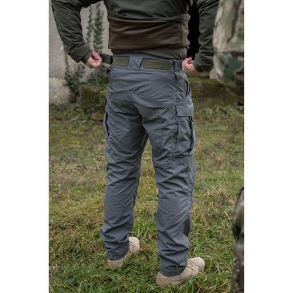 Tactical Pants WROOM COMBATOR, NyCo Ripstop, with Hidden Knee Pad System, Color Urban Grey
