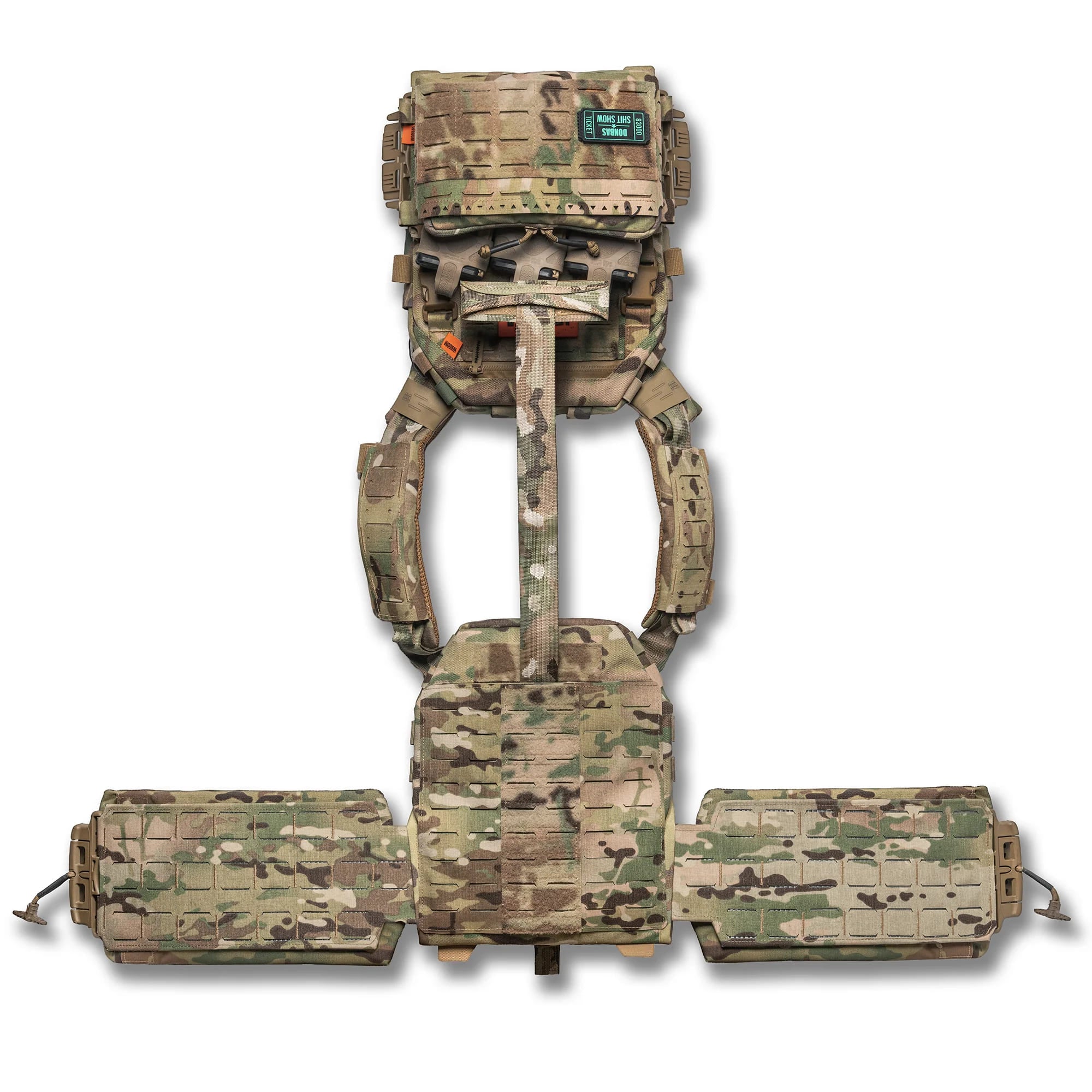 Plate carrier GHOST GEN5 V2 avec Placard AK/AR, couleur Multicam USA