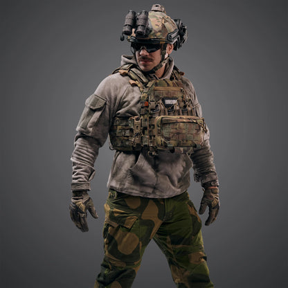 Ghost Performance V1 Plate Carrier with Quick Release System, MOLLE System & Placard, Color Multicam
