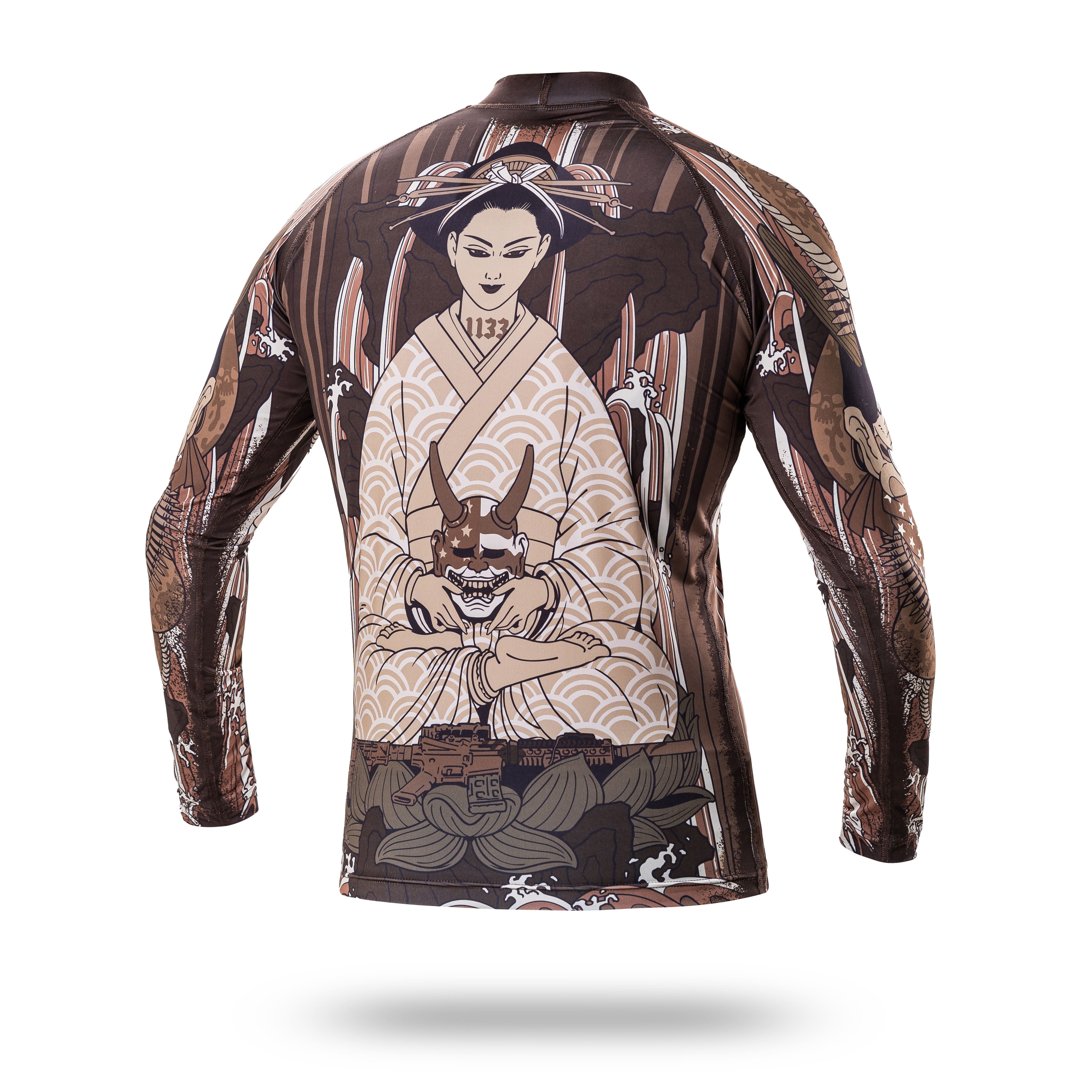 Rashguard tactical Katana Wroomx1133. Color Brown