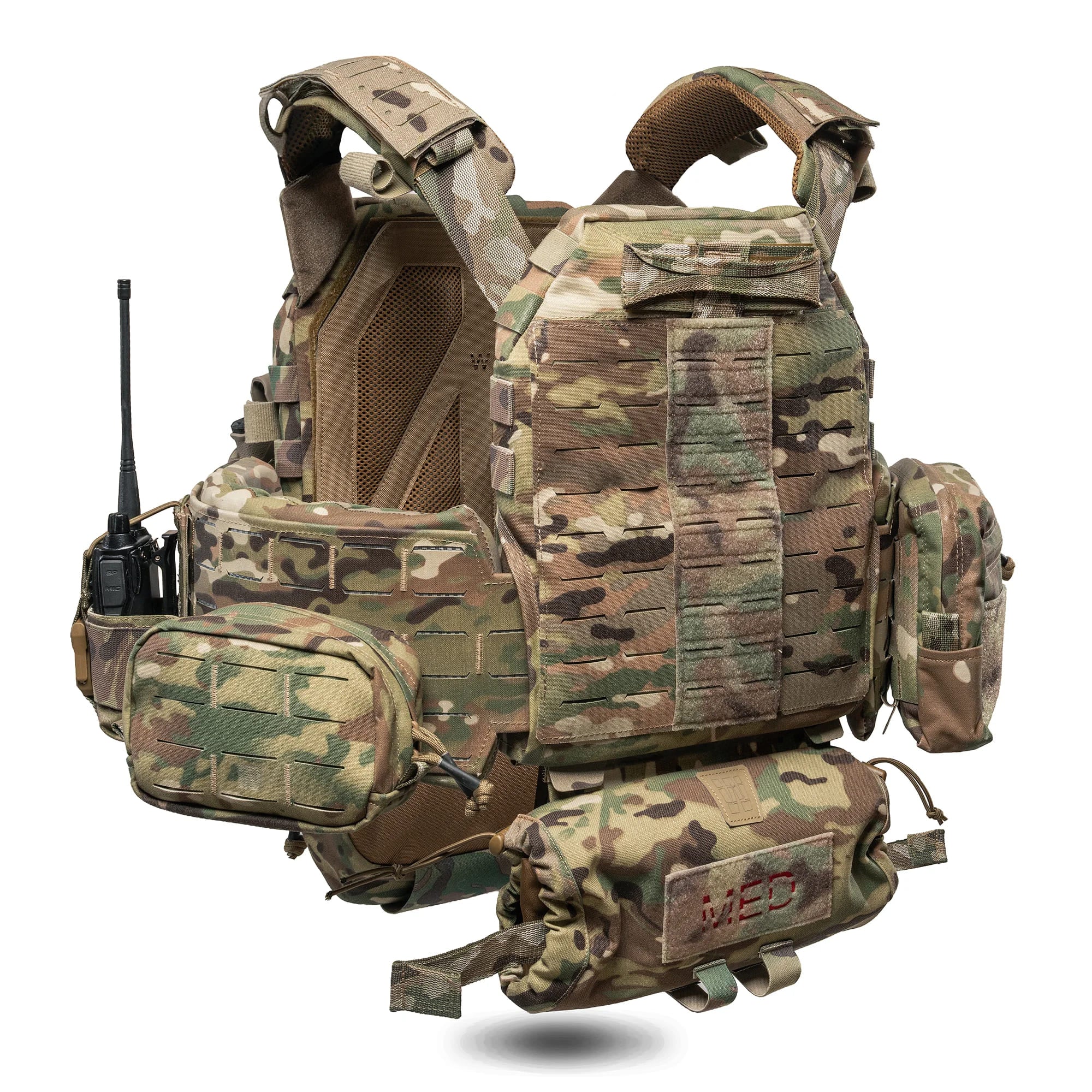 Plate Carrier GHOST GEN5 V2 z placardem AK/AR, Kolor Multicam
