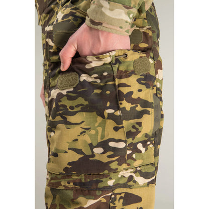 Tactical Pants WROOM COMBATOR , PolyCotton Nyco Ripstop, Color Multicam Wooded