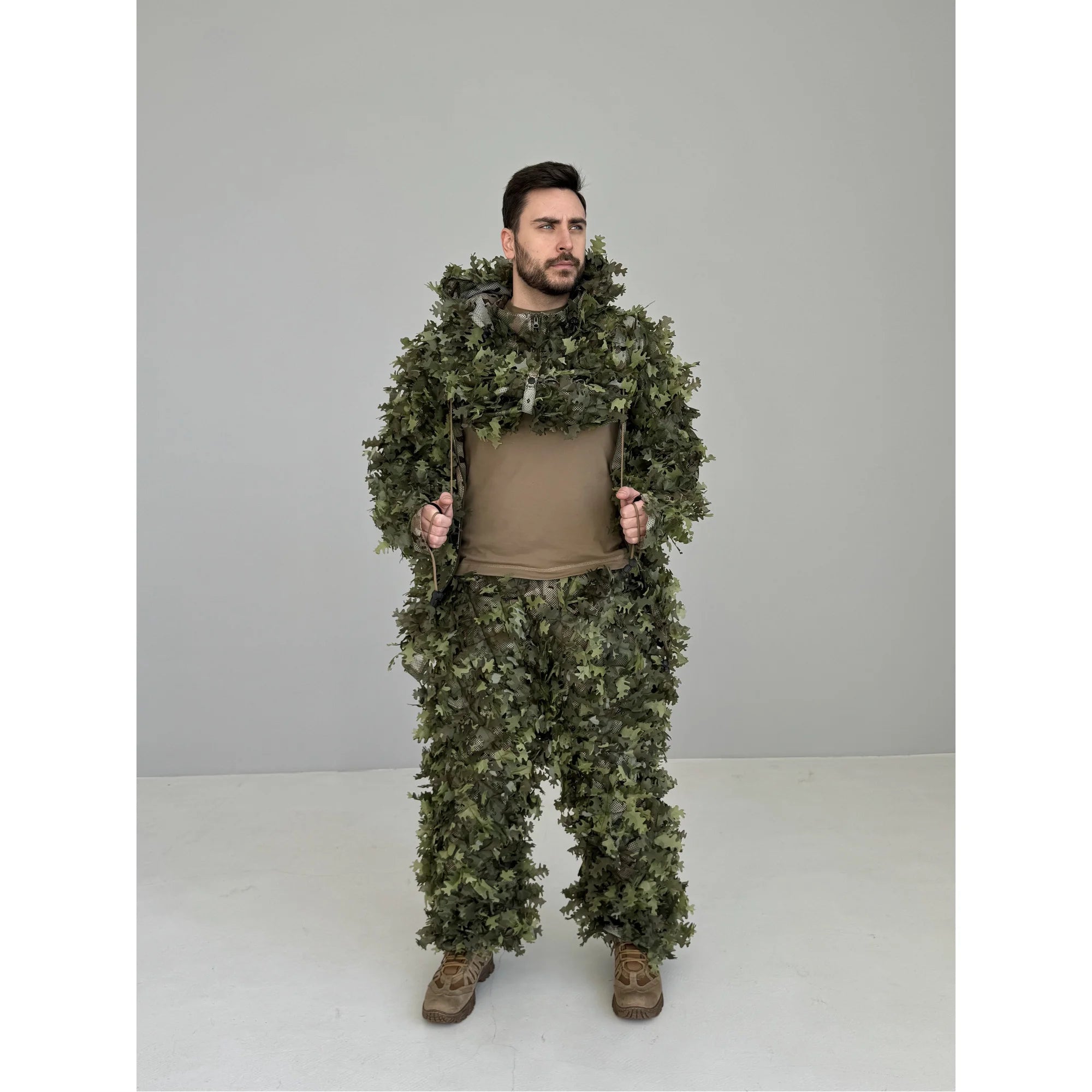 Ghillie V8 PRO — zielony kombinezon kamuflażowy („Letni las”)