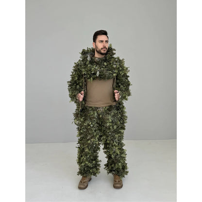Ghillie V8 PRO — zielony kombinezon kamuflażowy („Letni las”)