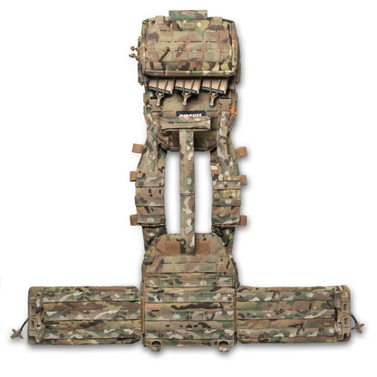 Ghost Performance V2 Plate Carrier with Quick Release System + 9 Pouches, Color Multicam