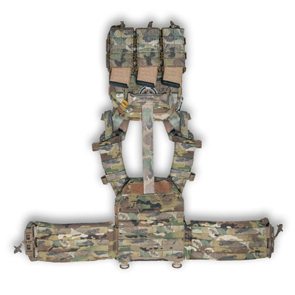 Porte-plaques Ghost Gen4 V2 avec système de largage rapide + 9 poches, couleur Multicam