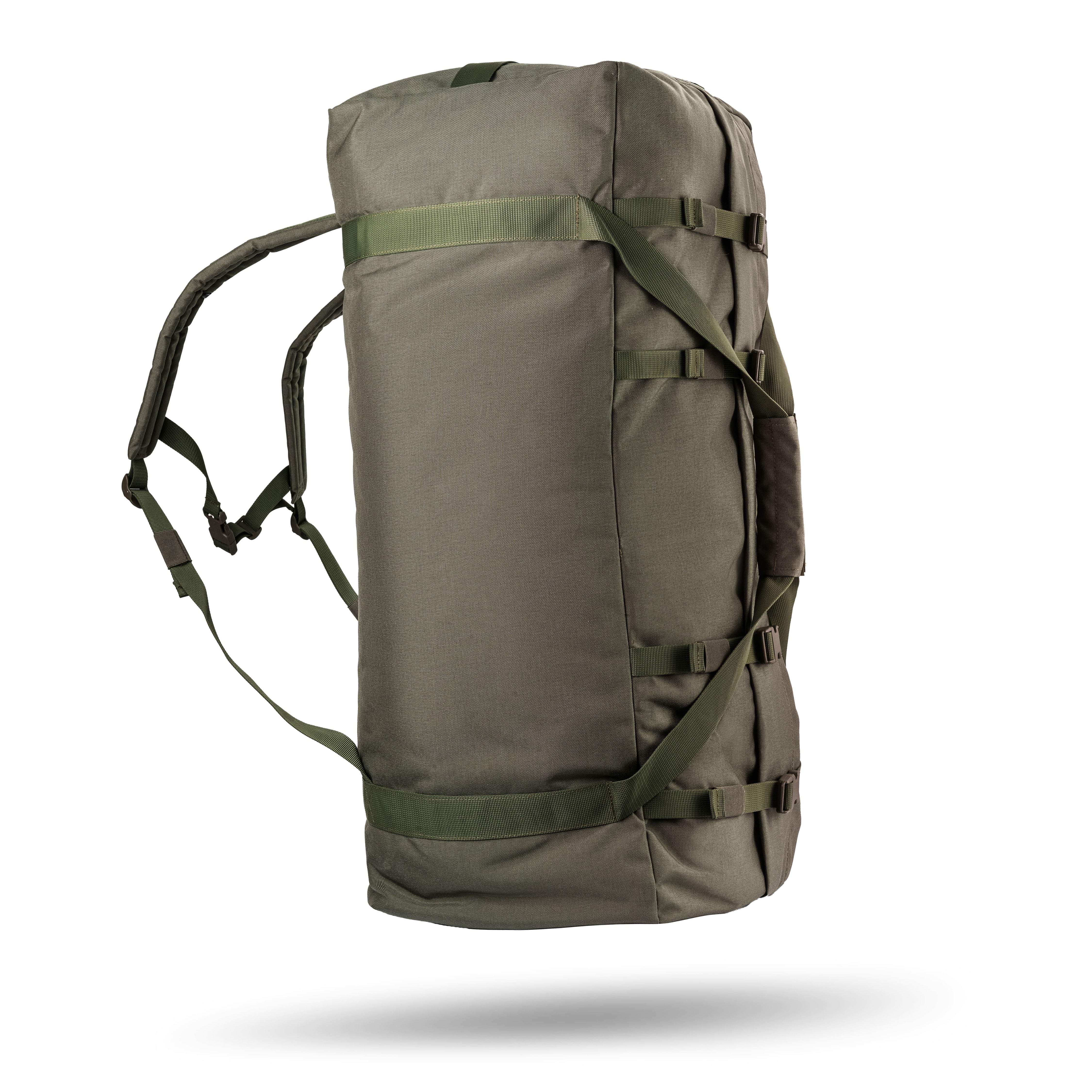 WROOM 100L Tactical Duffle Bag. Cordura 500D. Waterproof. Color Olive