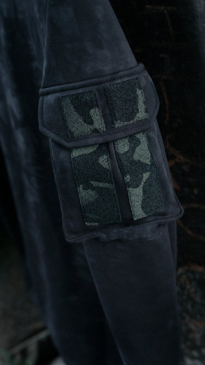 Wroom “Your Story” Tactical Hoodie, Color Black camouflage