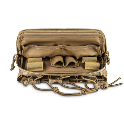 WROOM Utility Admin Pouch for 3 Magazines, MOLLE System, Color Multicam