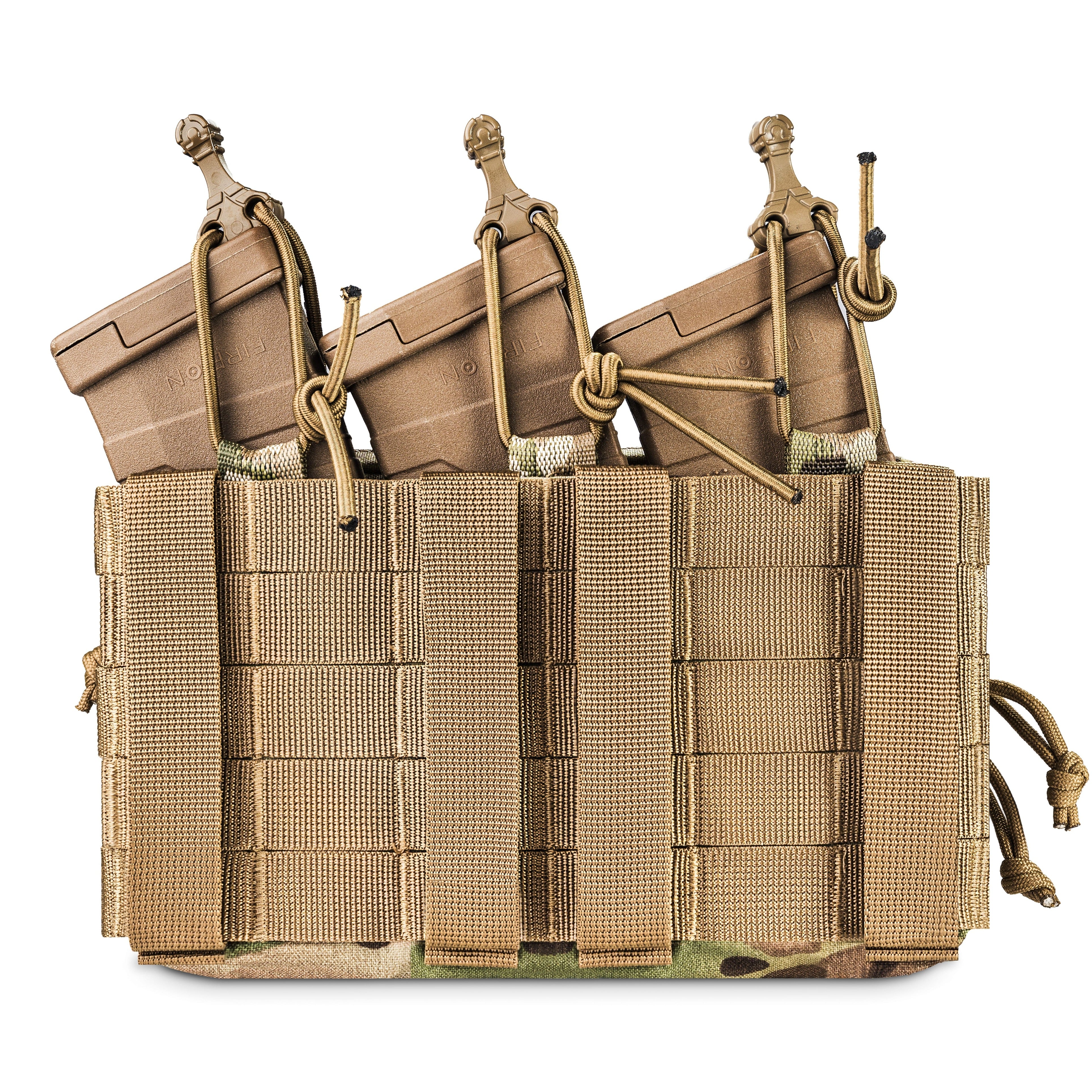 WROOM Utility Admin Pouch for 3 Magazines, MOLLE System, Color Multicam USA