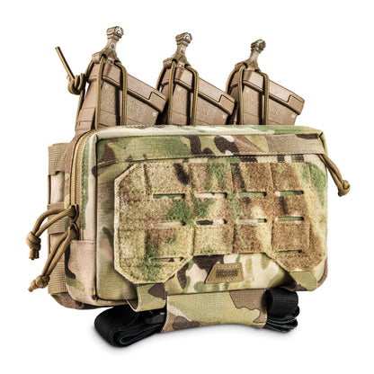 WROOM Utility Admin Pouch for 3 Magazines, MOLLE System, Color Multicam USA